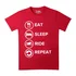 Eat-Sleep-Ride-Repeat: EAT SLEEP RIDE REPEAT red